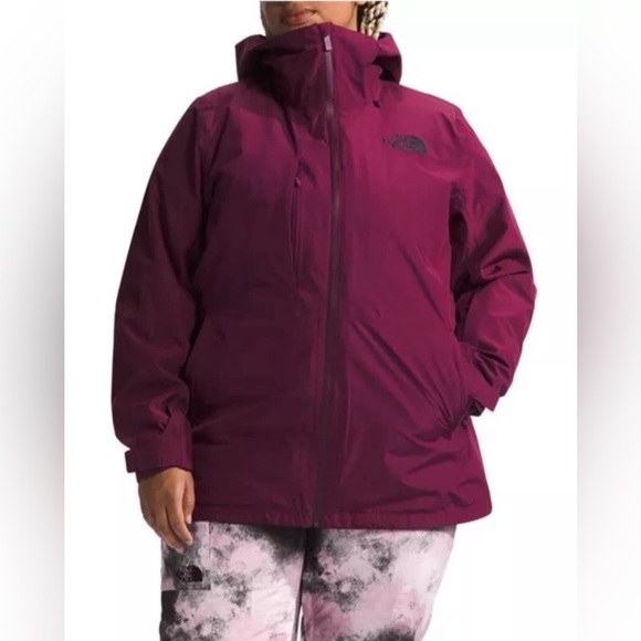 THE NORTH FACE WOMEN THERMOBALL SNOW TRICLIMATE JACKET IN BOYSENBERRY NWT - Picture 1 of 16